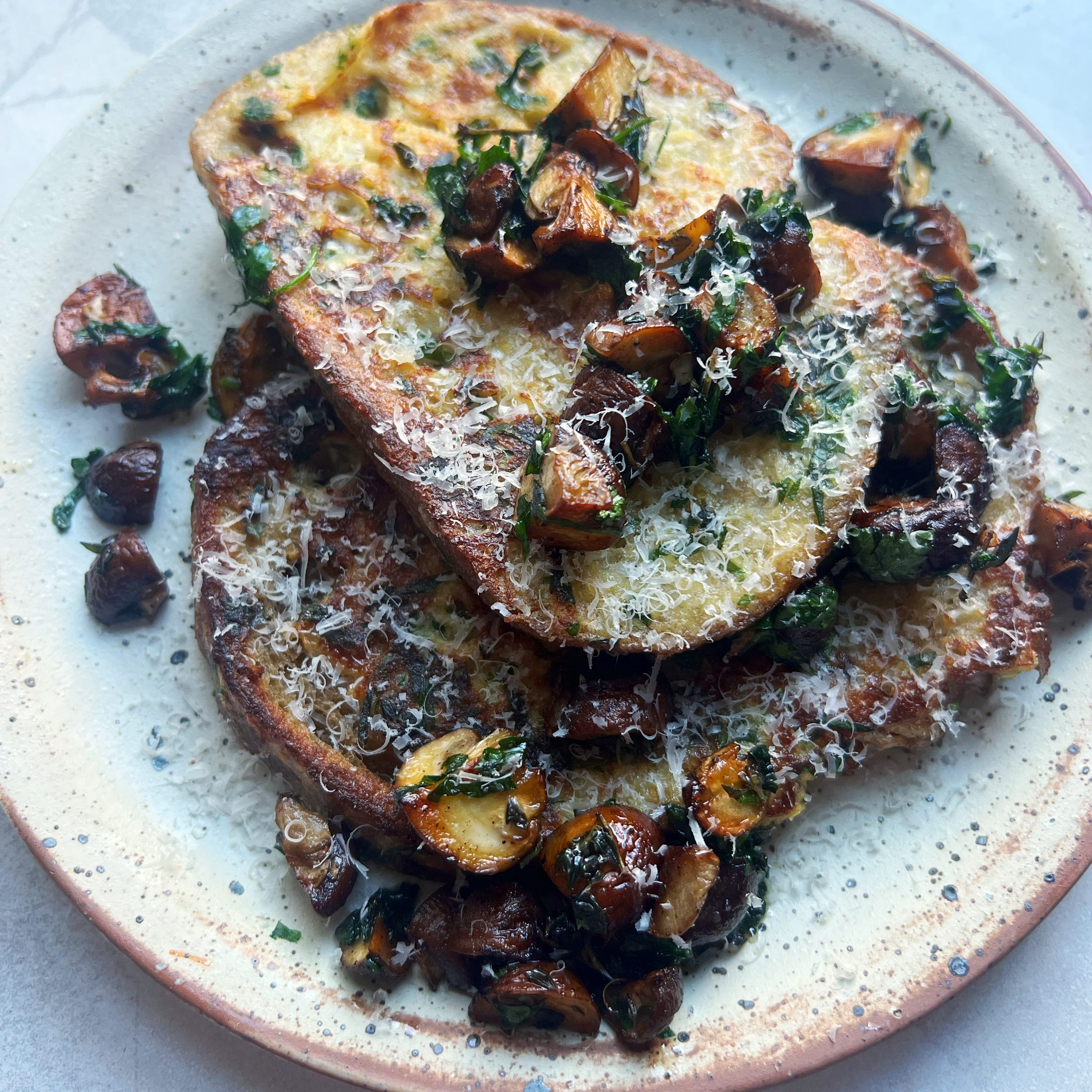 Garlic Parmesan French toast