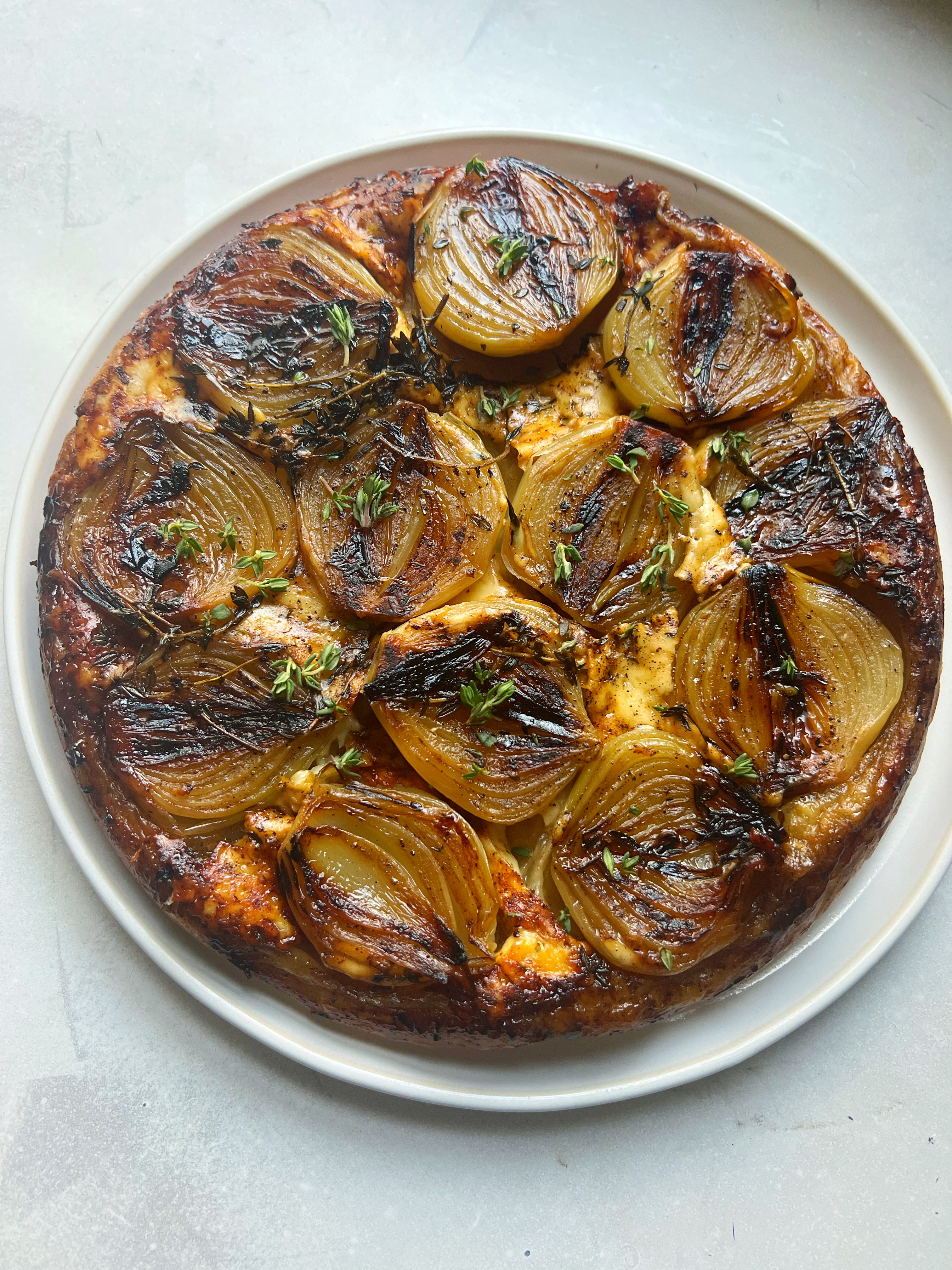 Cheddar & onion tart